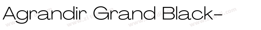 Agrandir Grand Black字体转换